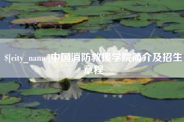 长垣中国消防救援学院简介及招生章程