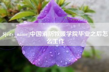 长垣中国消防救援学院毕业之后怎么工作