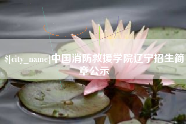 长垣中国消防救援学院辽宁招生简章公示