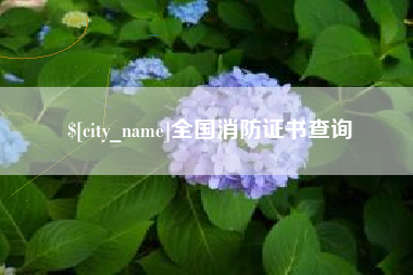 长垣全国消防证书查询