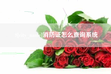 长垣消防证怎么查询系统