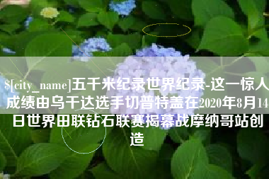 长垣五千米纪录世界纪录-这一惊人成绩由乌干达选手切普特盖在2020年8月14日世界田联钻石联赛揭幕战摩纳哥站创造