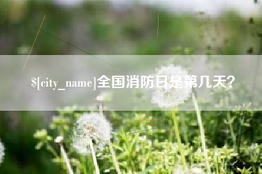 长垣全国消防日是第几天？