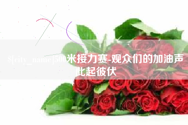 长垣500米接力赛-观众们的加油声此起彼伏