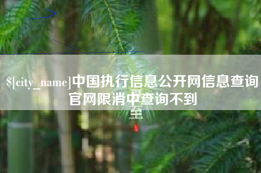 长垣中国执行信息公开网信息查询官网限消中查询不到
