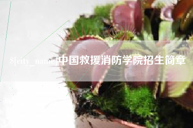 长垣中国救援消防学院招生简章