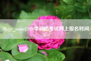 长垣2020年消防考试网上报名时间