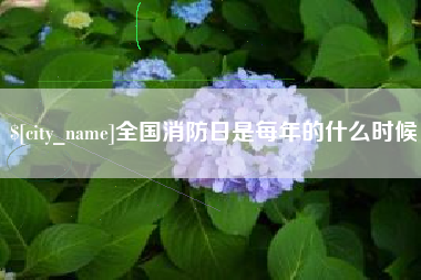 长垣全国消防日是每年的什么时候