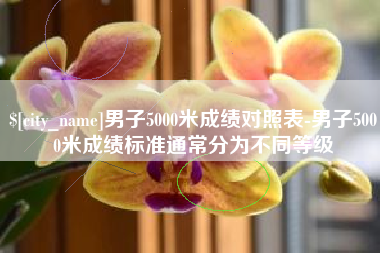 长垣男子5000米成绩对照表-男子5000米成绩标准通常分为不同等级