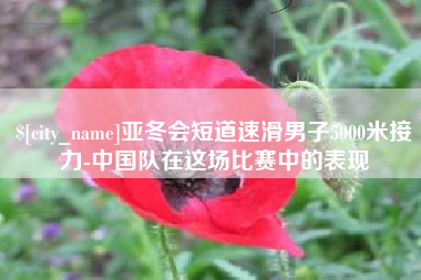 长垣亚冬会短道速滑男子5000米接力-中国队在这场比赛中的表现