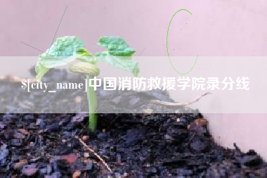 长垣中国消防救援学院录分线