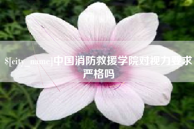 长垣中国消防救援学院对视力要求严格吗