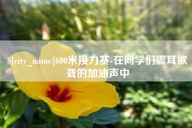 长垣600米接力赛-在同学们震耳欲聋的加油声中