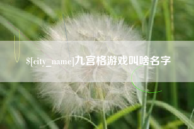 长垣九宫格游戏叫啥名字