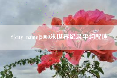 长垣5000米世界纪录平均配速