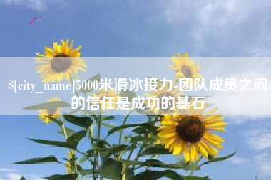 长垣5000米滑冰接力-团队成员之间的信任是成功的基石