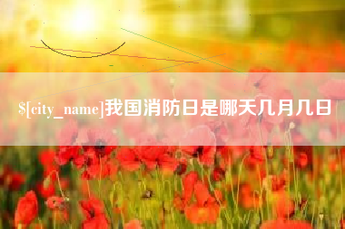 长垣我国消防日是哪天几月几日