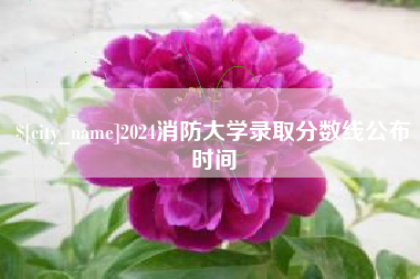 长垣2024消防大学录取分数线公布时间