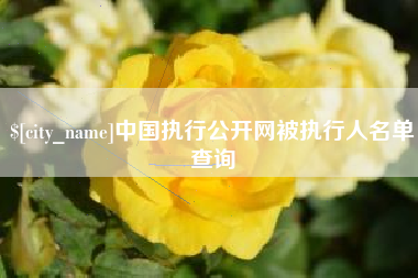 长垣中国执行公开网被执行人名单查询