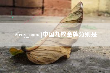 长垣中国九枚金牌分别是