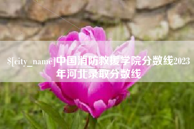 长垣中国消防救援学院分数线2023年河北录取分数线