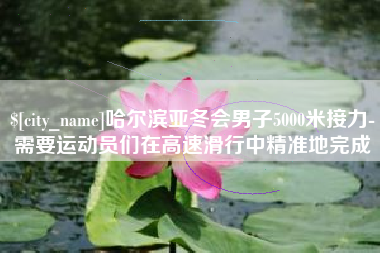 长垣哈尔滨亚冬会男子5000米接力-需要运动员们在高速滑行中精准地完成