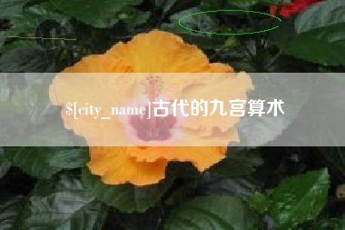 长垣古代的九宫算术