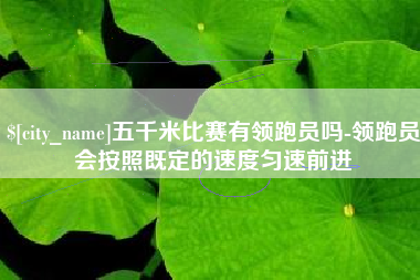 长垣五千米比赛有领跑员吗-领跑员会按照既定的速度匀速前进
