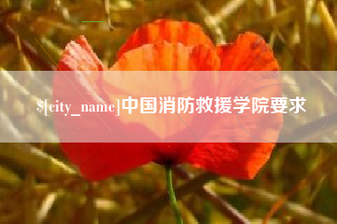 长垣中国消防救援学院要求