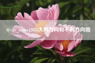 长垣2025大利方向和不利方向图