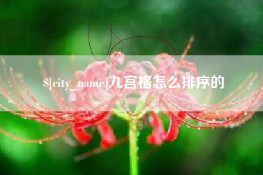 长垣九宫格怎么排序的