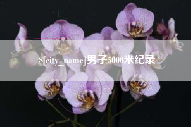 长垣男子5000米纪录