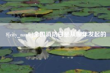 长垣全国消防日是从哪年发起的