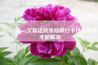 长垣欠款法院冻结银行卡什么时候才能解冻
