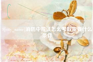 长垣消防中控证怎么考取需要什么条件