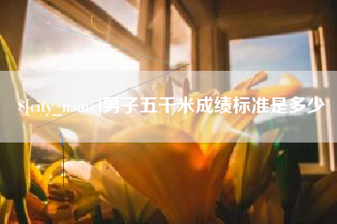 长垣男子五千米成绩标准是多少