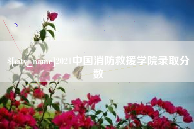 长垣2021中国消防救援学院录取分数