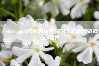长垣消防救援学院招生录取分数线2020福建