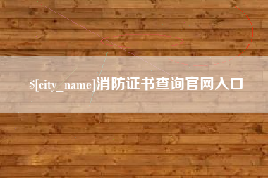 长垣消防证书查询官网入口