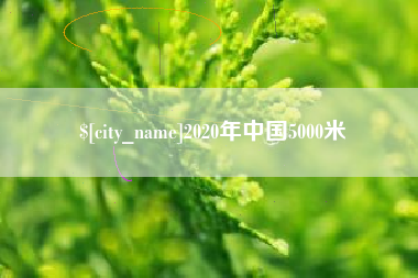 长垣2020年中国5000米