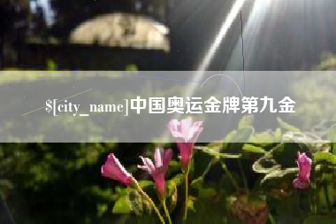 长垣中国奥运金牌第九金