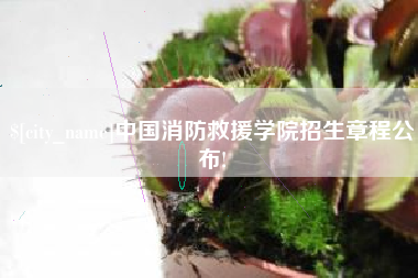 长垣中国消防救援学院招生章程公布!